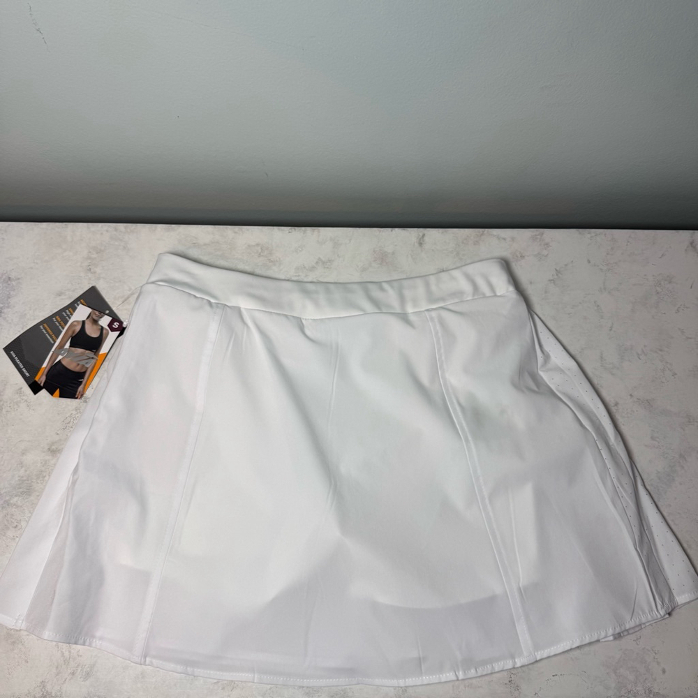 NWT Women's Avia Pleated Skort Skirt Size S White - Picture 5 of 9
